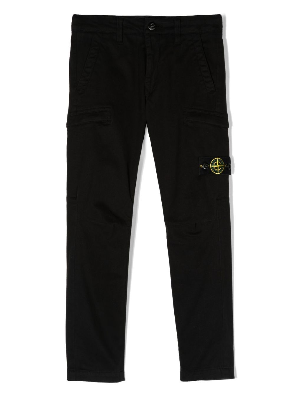 Stone Island Junior compass-patch trousers - Black von Stone Island Junior