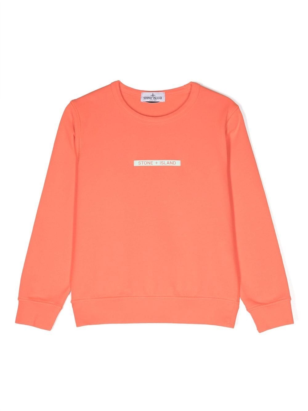 Stone Island Junior debossed-logo cotton sweatshirt - Orange von Stone Island Junior