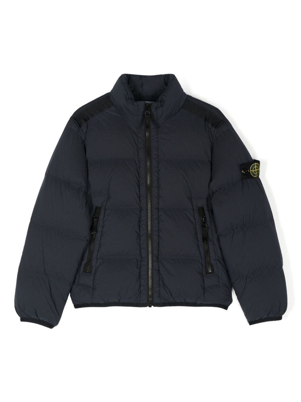 Stone Island Junior down hooded jacket - Blue von Stone Island Junior