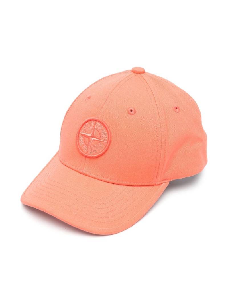 Stone Island Junior embroidered-logo baseball cap - Pink von Stone Island Junior