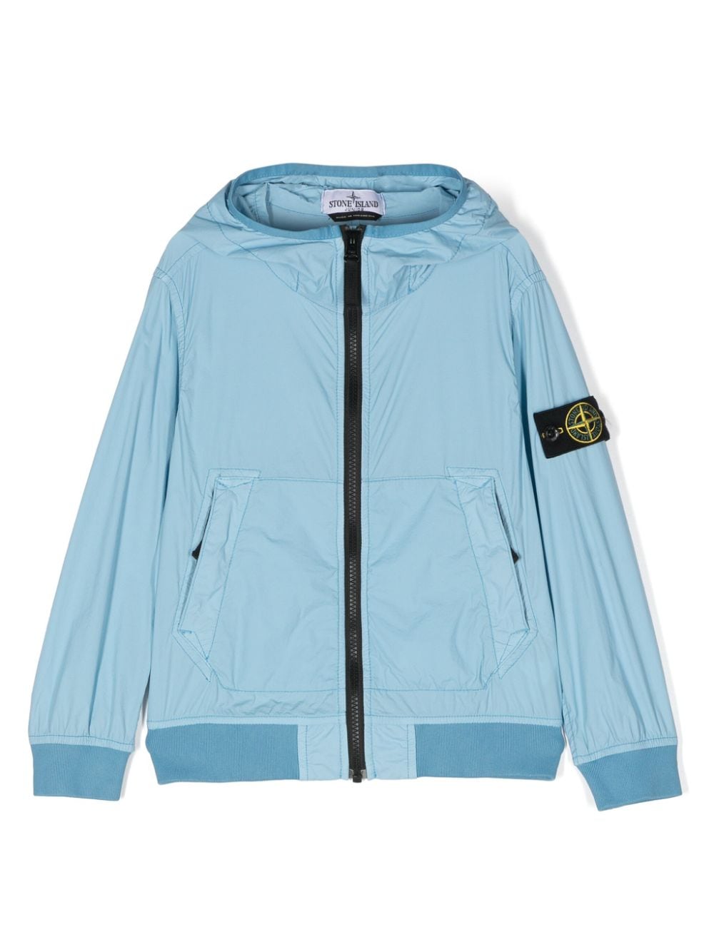 Stone Island Junior hooded rain jacket - Blue von Stone Island Junior