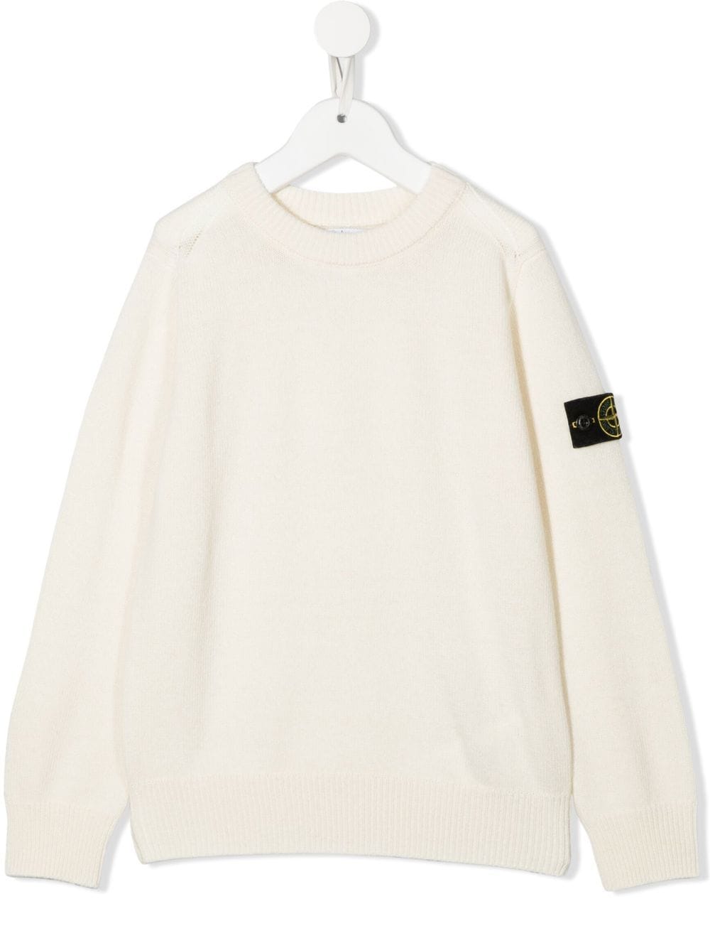 Stone Island Junior knitted logo-patch jumper - Neutrals von Stone Island Junior