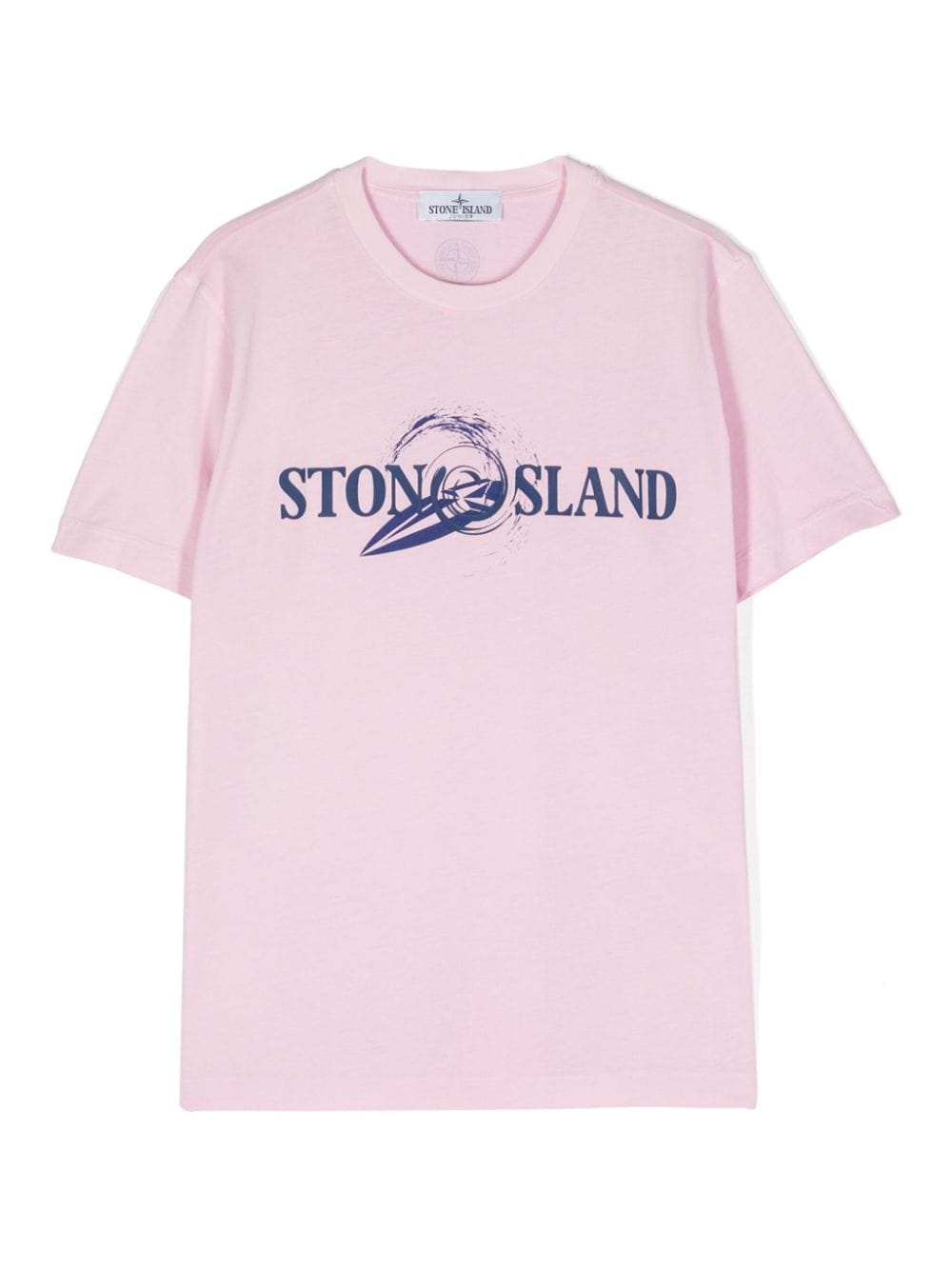 Stone Island Junior logo-appliqué T-shirt - Pink von Stone Island Junior