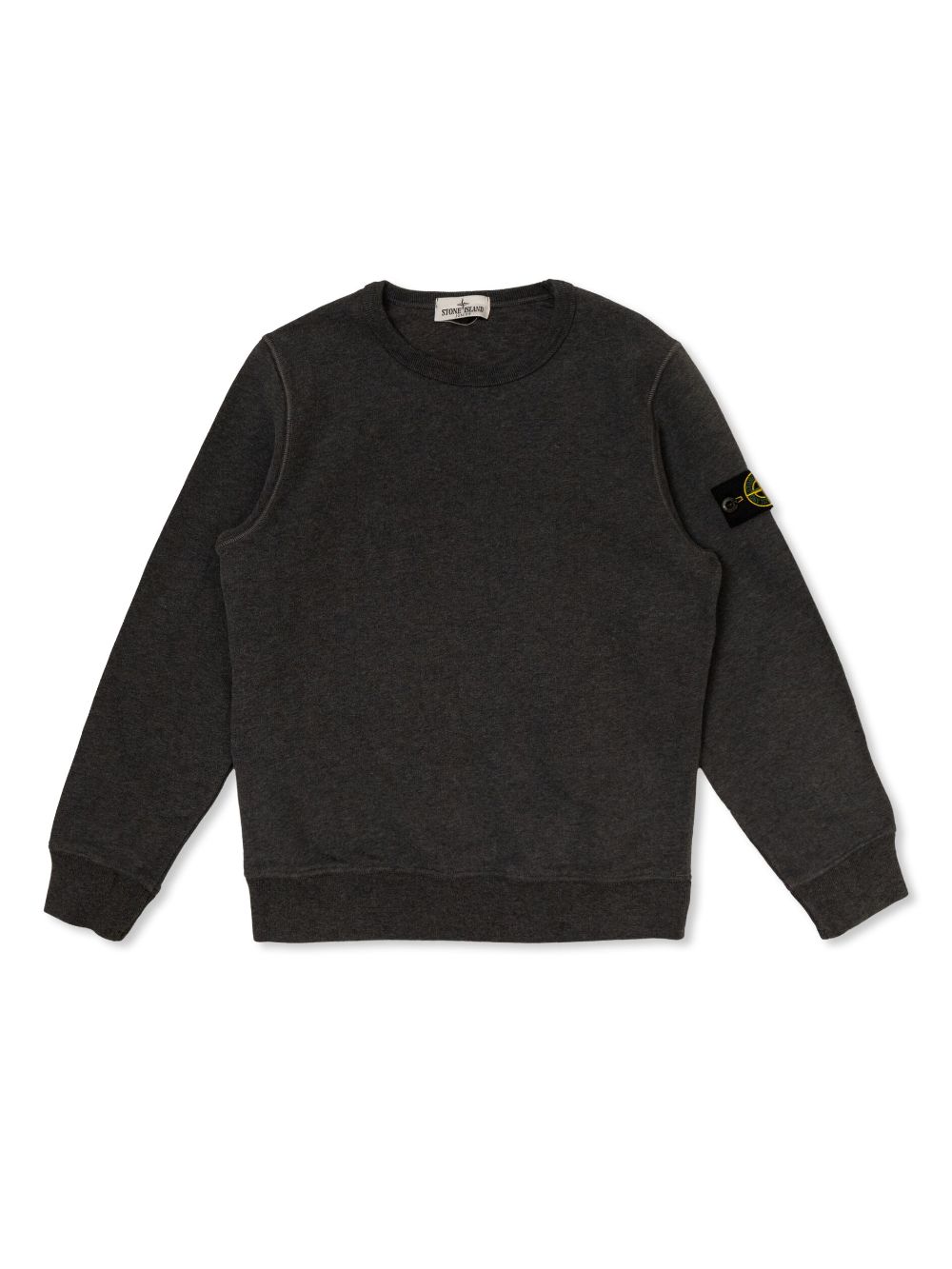 Stone Island Junior logo-patch cotton jumper - Grey von Stone Island Junior