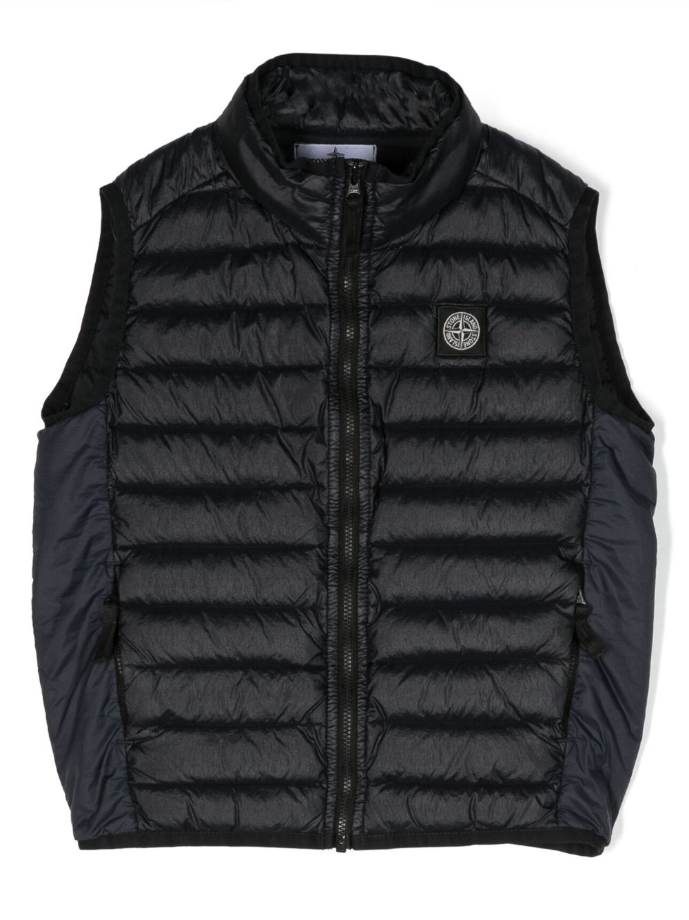 Stone Island Junior logo-patch padded gilet - Black von Stone Island Junior