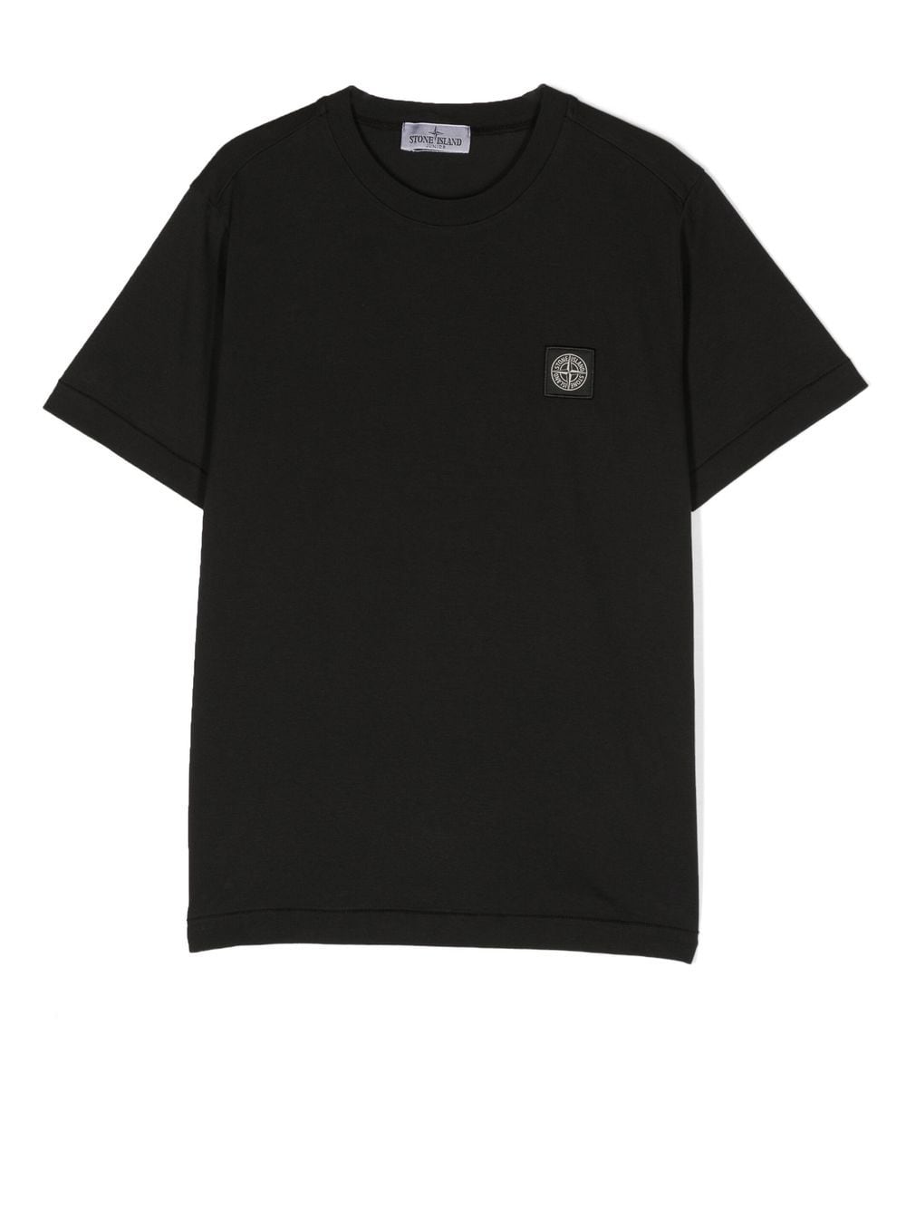 Stone Island Junior logo-patch short-sleeve T-shirt - Black von Stone Island Junior