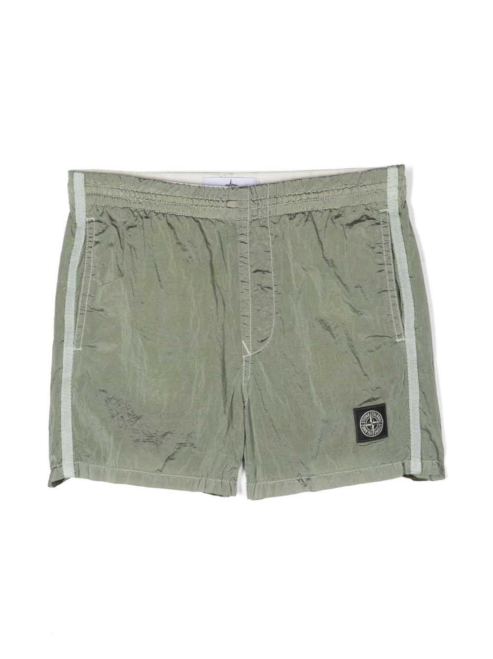 Stone Island Junior logo-patch swim shorts - Green von Stone Island Junior