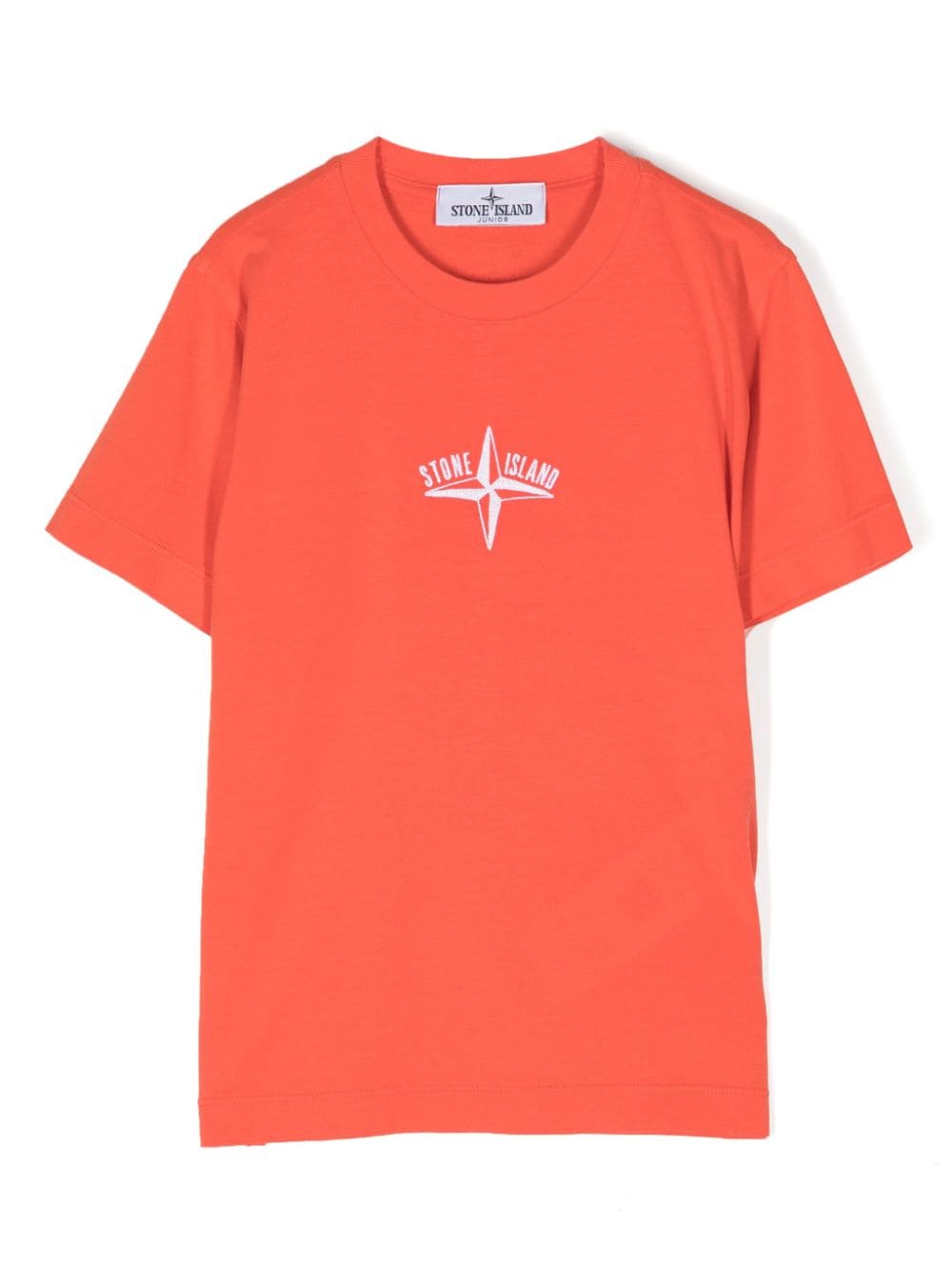 Stone Island Junior logo-print T-shirt - Orange von Stone Island Junior