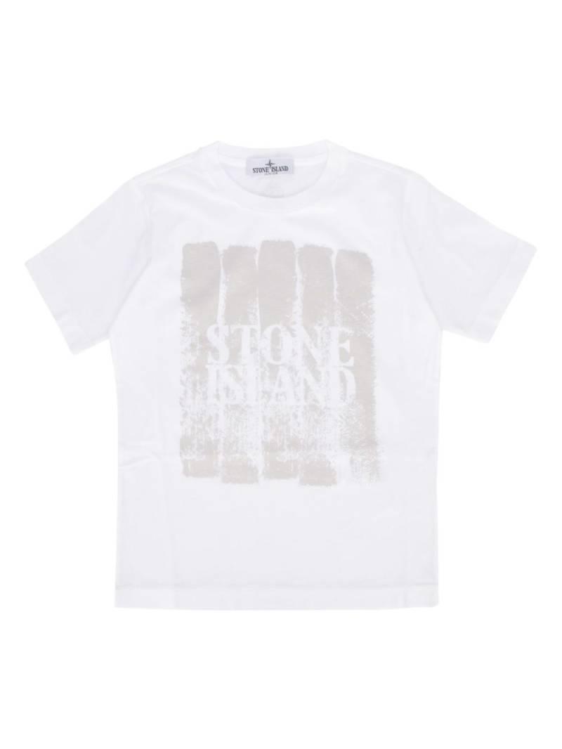 Stone Island Junior logo-print T-shirt - White von Stone Island Junior