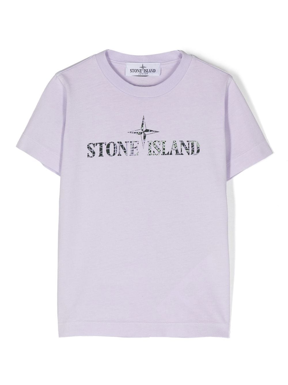 Stone Island Junior logo-print cotton T-Shirt - Purple von Stone Island Junior