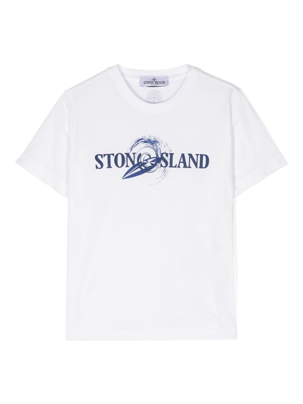 Stone Island Junior logo-print cotton T-shirt - White von Stone Island Junior