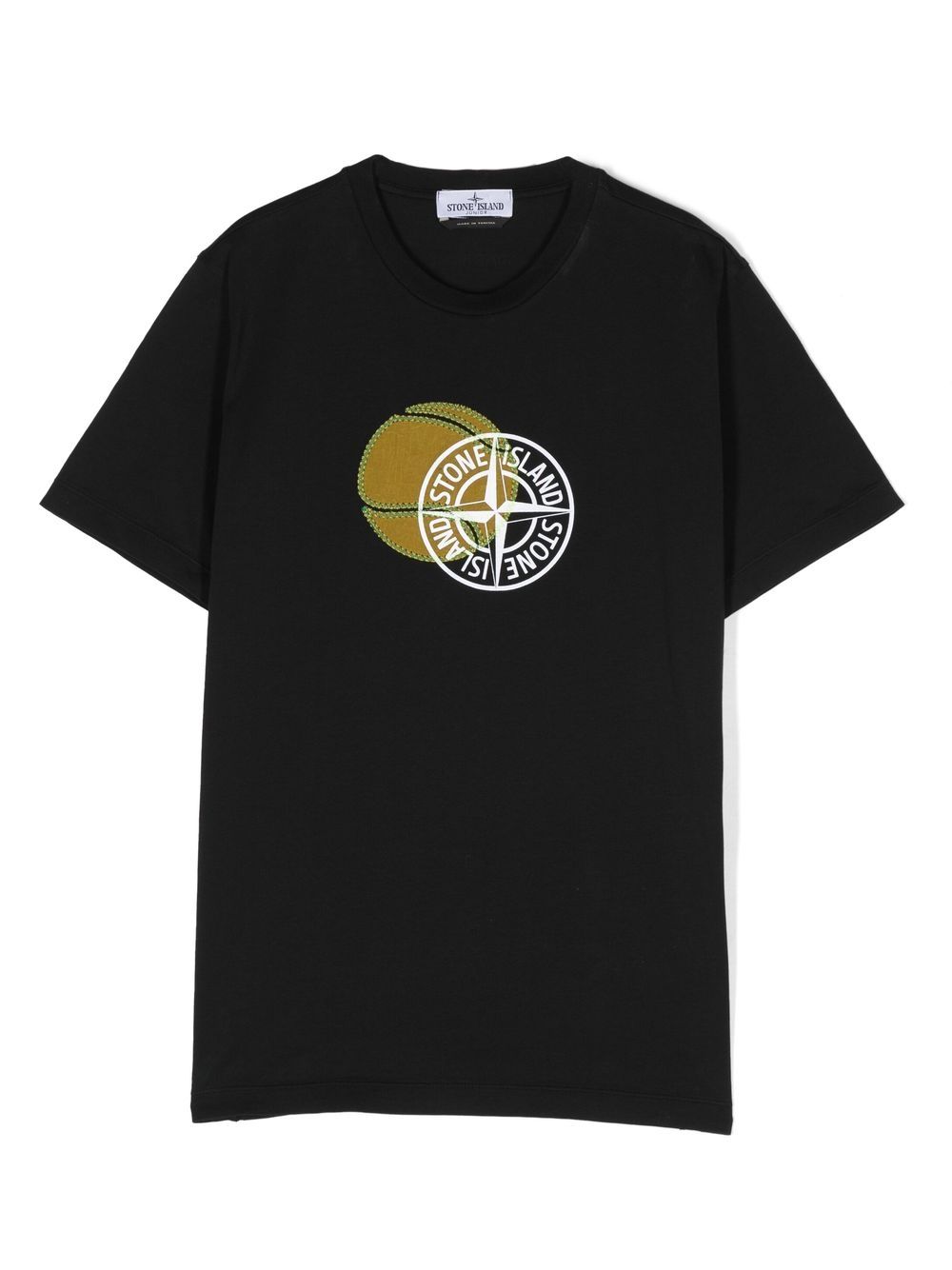 Stone Island Junior logo-print short-sleeve T-shirt - Black von Stone Island Junior