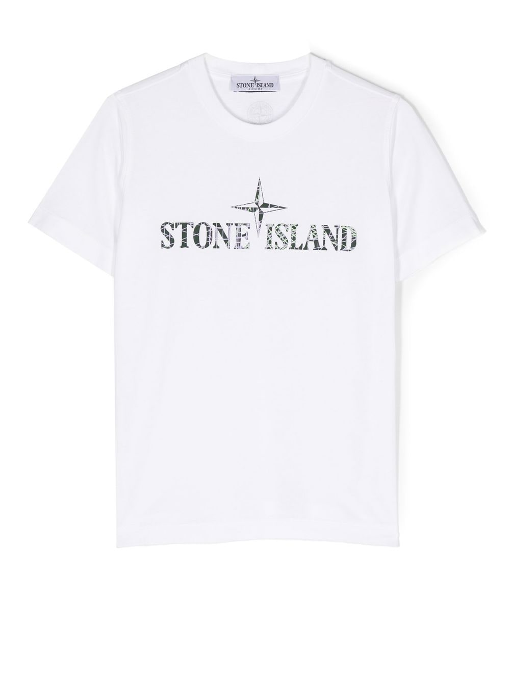 Stone Island Junior logo-print short-sleeve T-shirt - White von Stone Island Junior