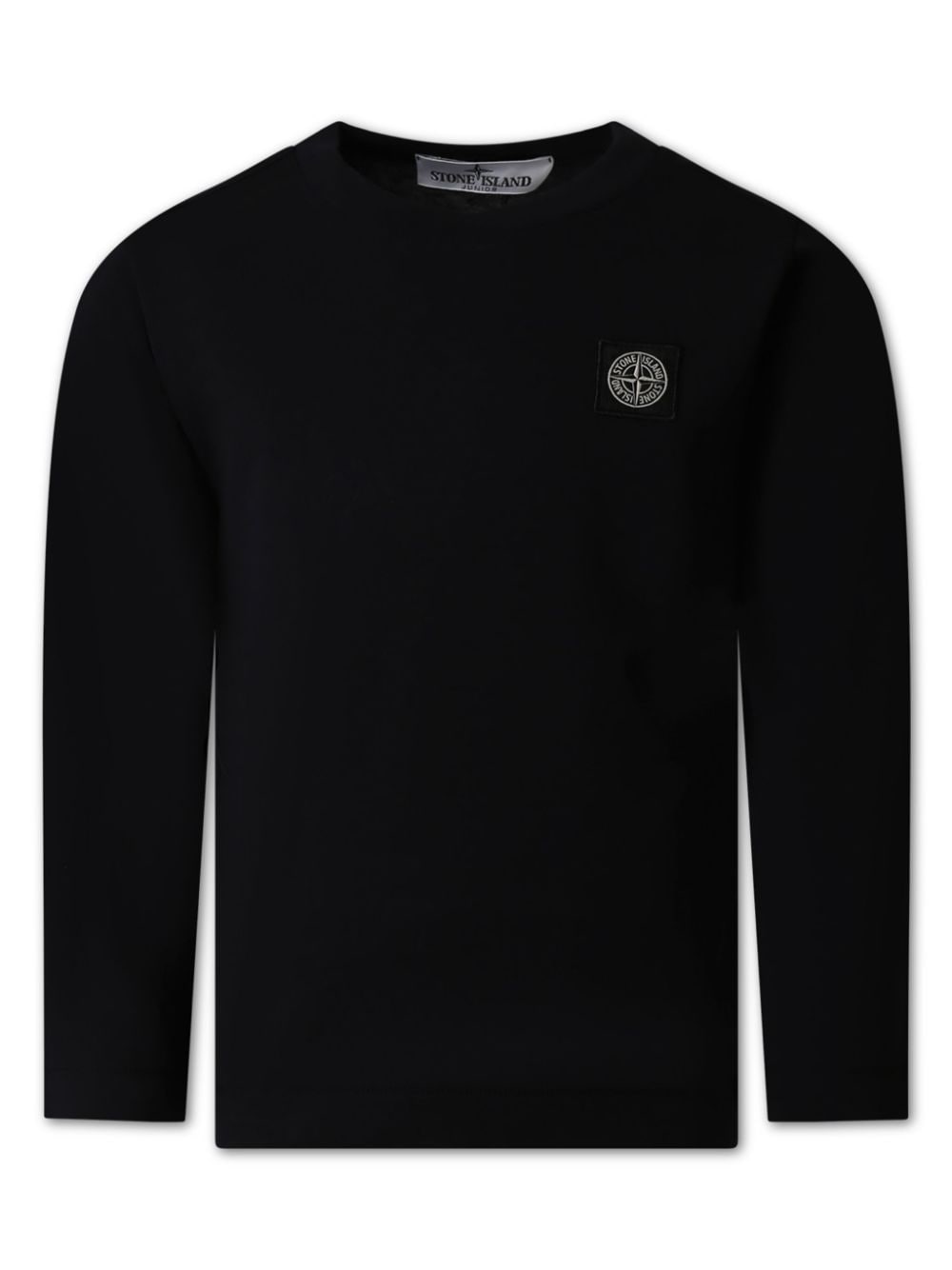 Stone Island Junior long-sleeve cotton T-shirt - Black von Stone Island Junior