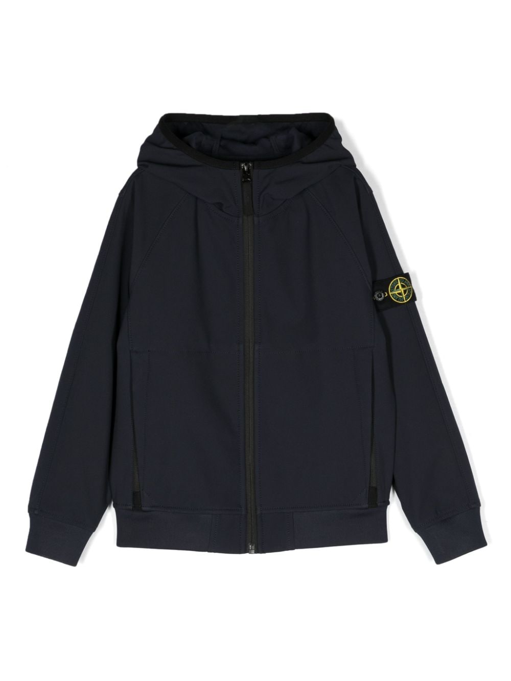 Stone Island Junior zipped hooded jacket - Blue von Stone Island Junior