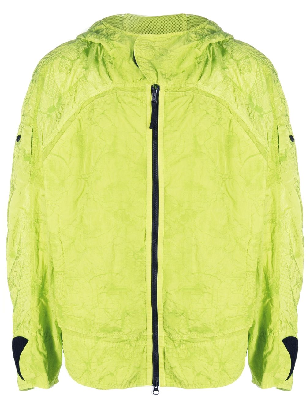 Stone Island Shadow Project crinkle-finish hooded jacket - Green von Stone Island Shadow Project