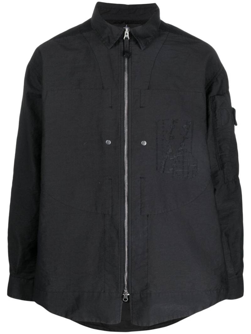 Stone Island Shadow Project debossed-logo lightweight jacket - Black von Stone Island Shadow Project