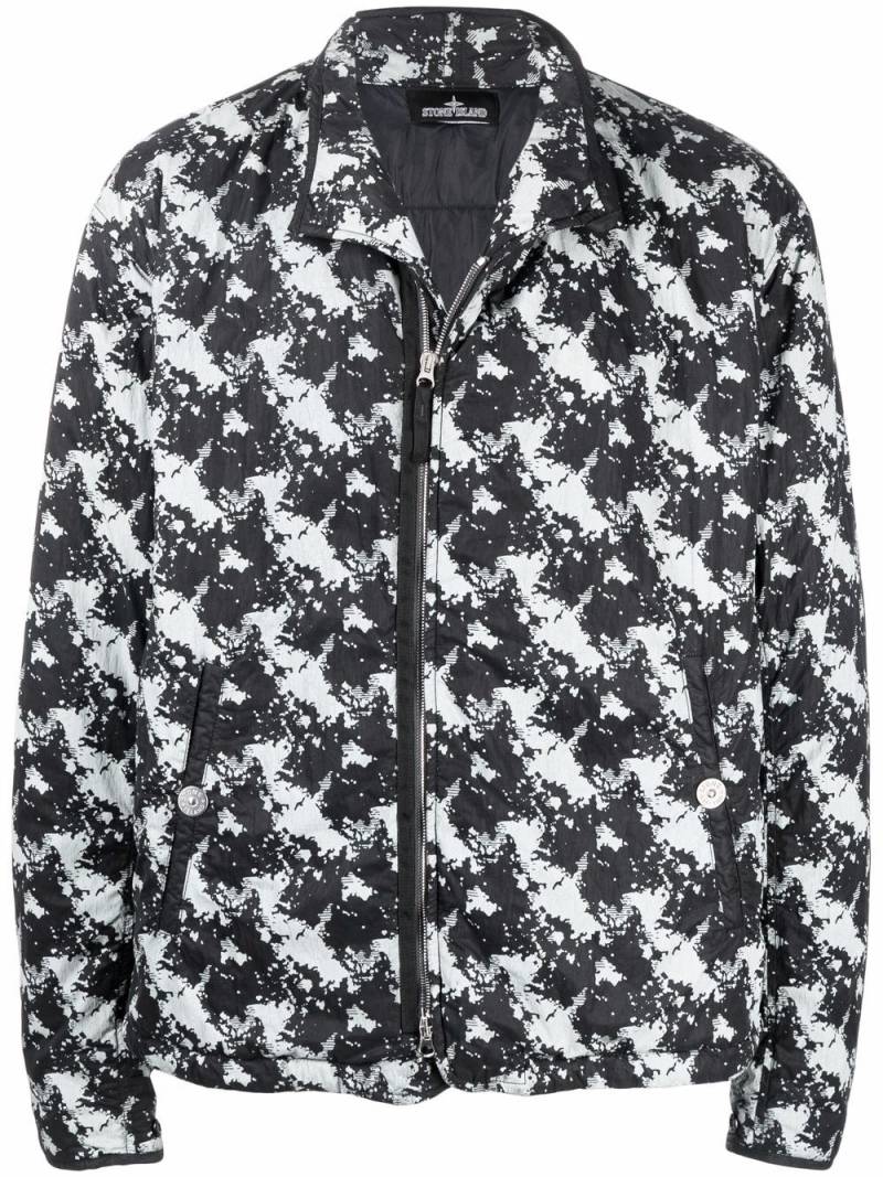 Stone Island Shadow Project graphic print bomber jacket - Black von Stone Island Shadow Project