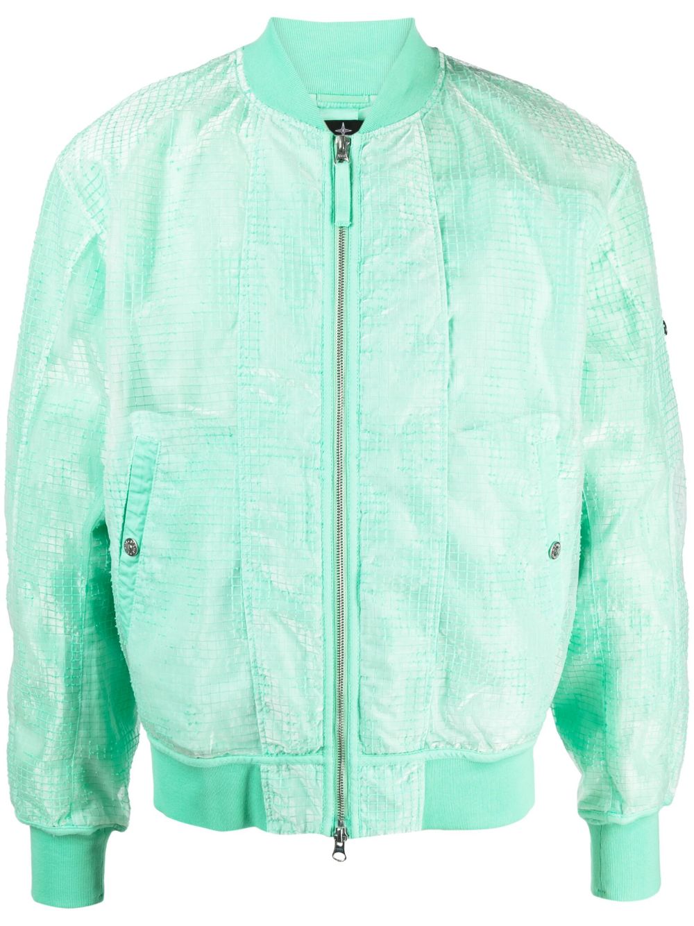 Stone Island Shadow Project mesh-panel bomber jacket - Green von Stone Island Shadow Project