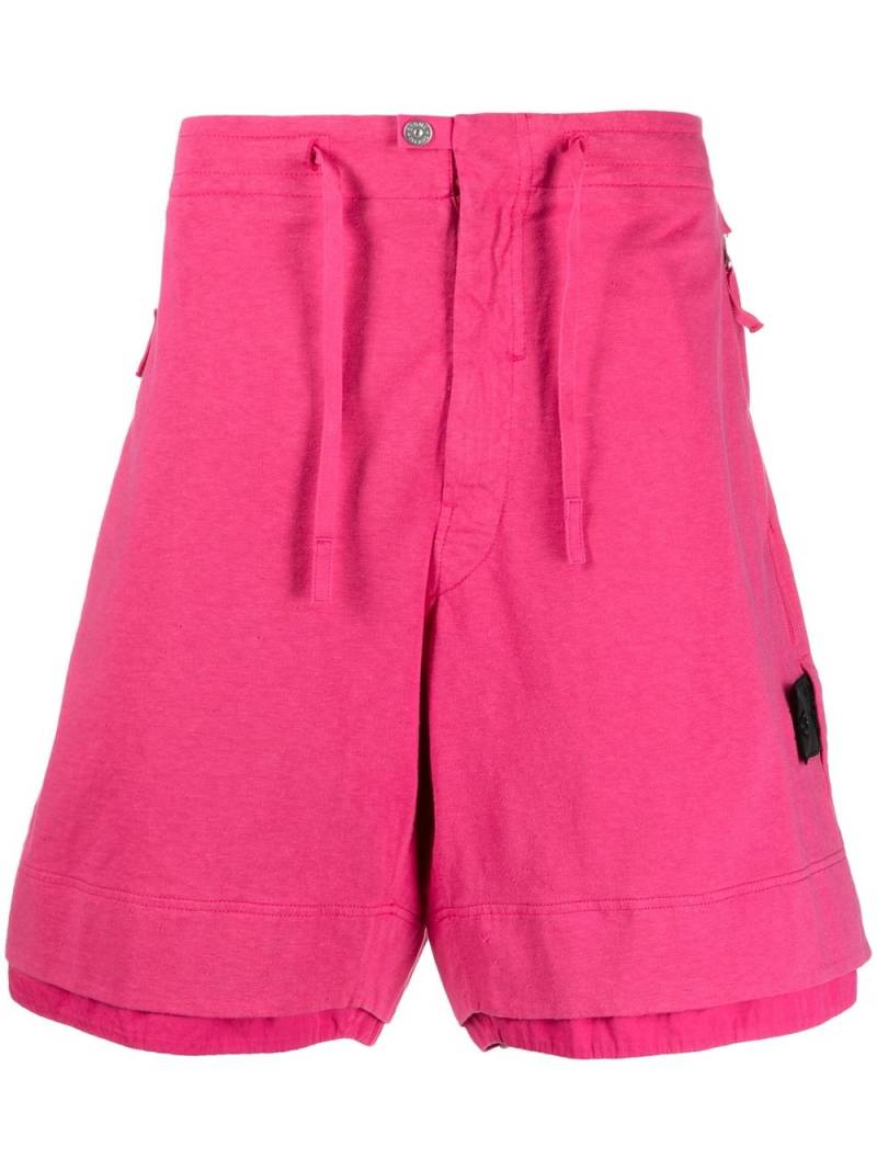 Stone Island Shadow Project speckled-cotton bermuda shorts - Pink von Stone Island Shadow Project