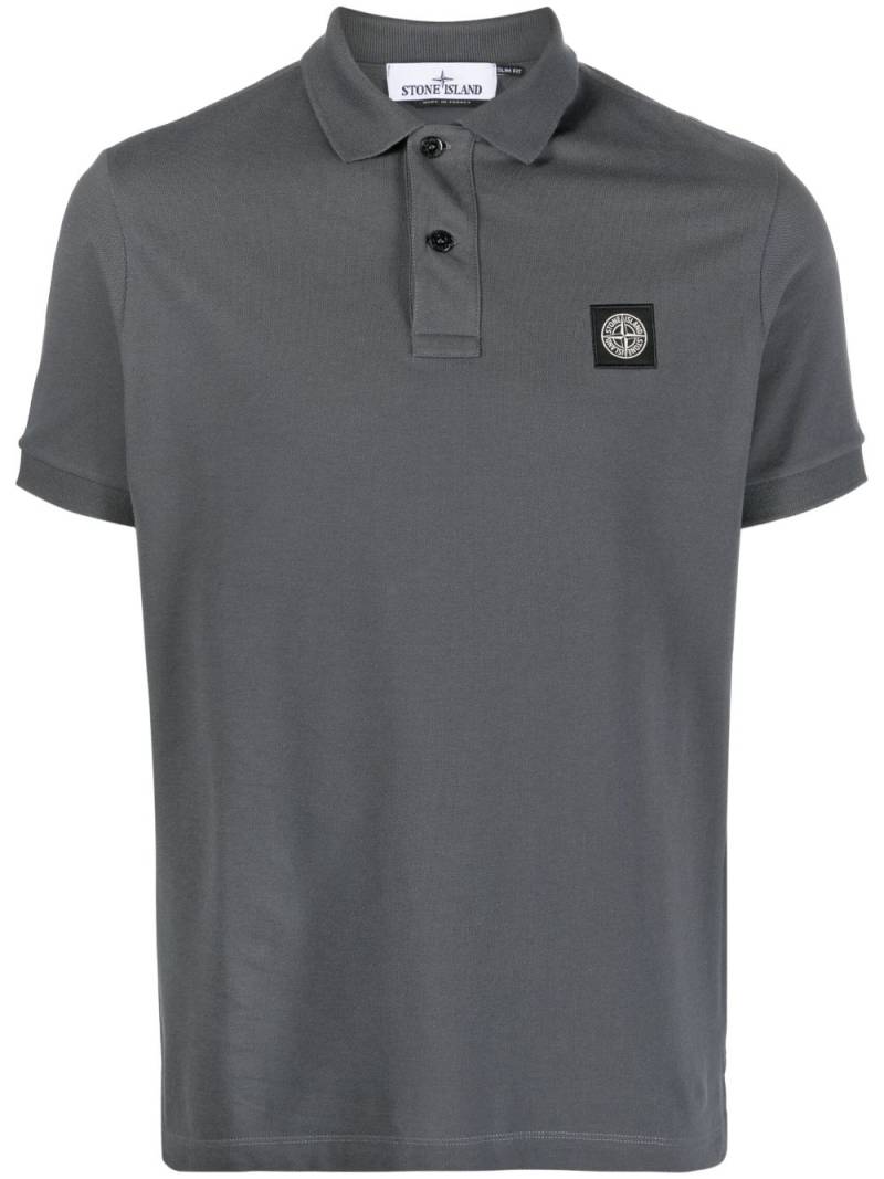 Stone Island 2SC17 Compass-patch polo shirt - Grey von Stone Island