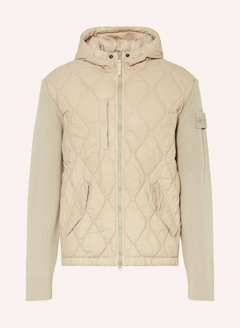Stone Island Blouson Ghost Im Materialmix beige von Stone Island