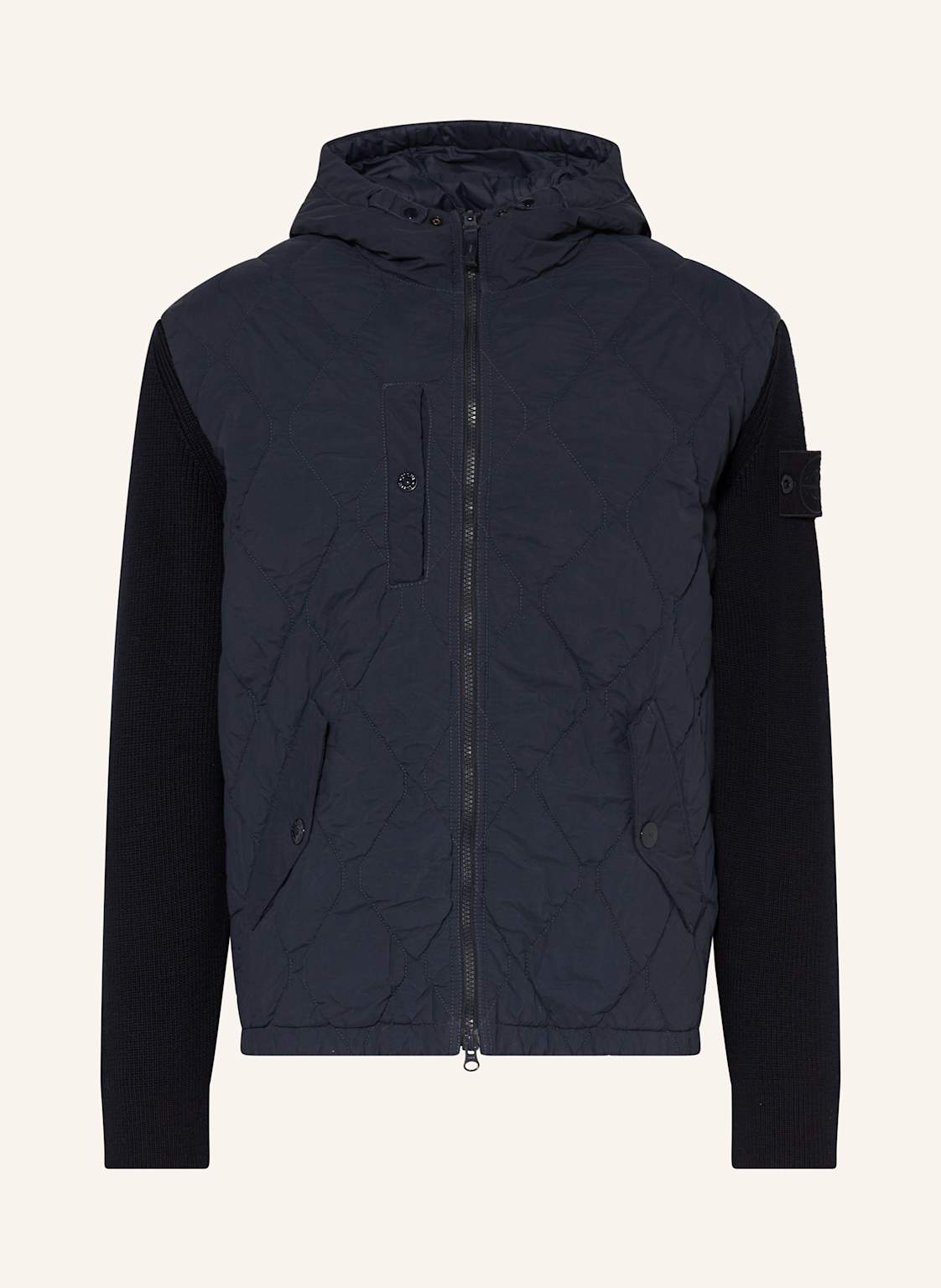 Stone Island Blouson Ghost Im Materialmix blau Stone Island Blouson Ghost Im Materialmix blau von Stone Island