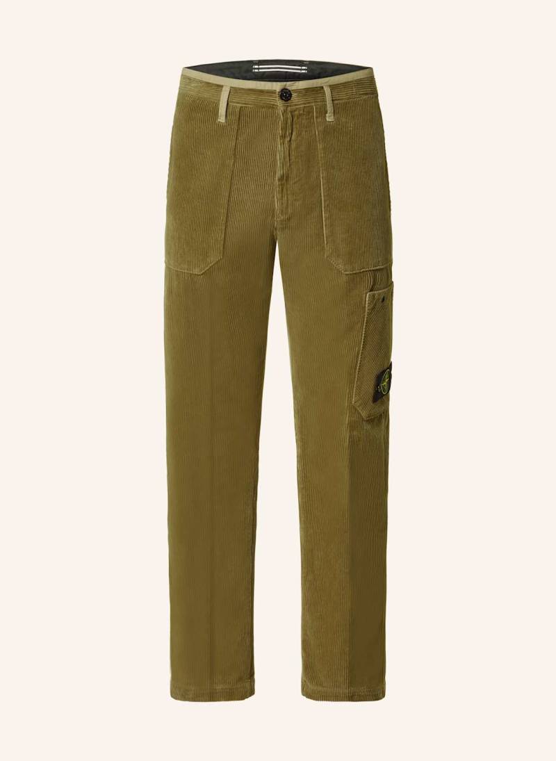 Stone Island Cargohose Aus Cord braun von Stone Island