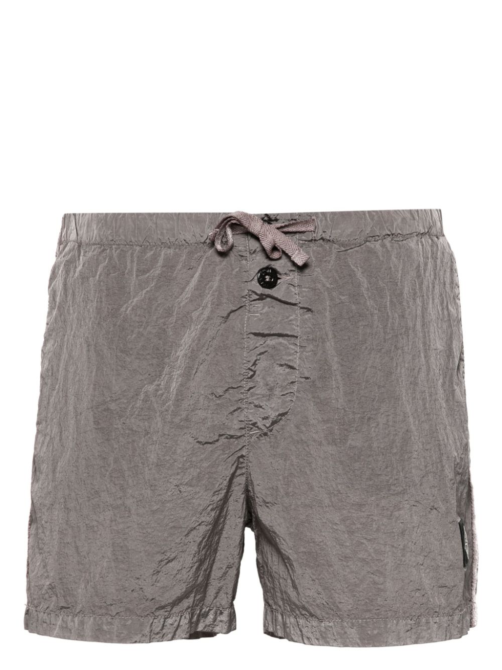 Stone Island Compass-appliqué ECONYL® swim shorts - Grey von Stone Island