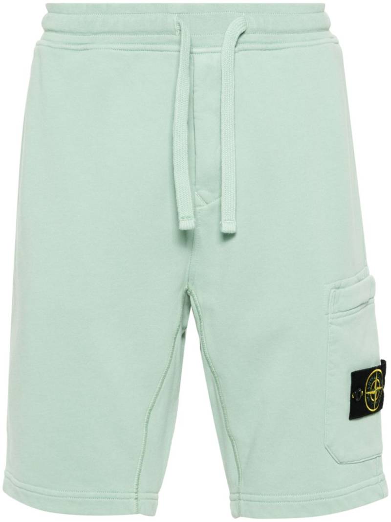 Stone Island Compass-appliqué cargo shorts - Green von Stone Island