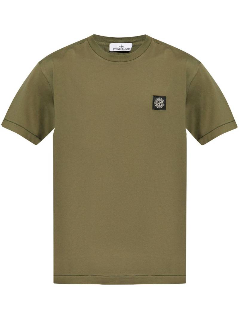 Stone Island Compass-appliqué cotton T-shirt - Green von Stone Island