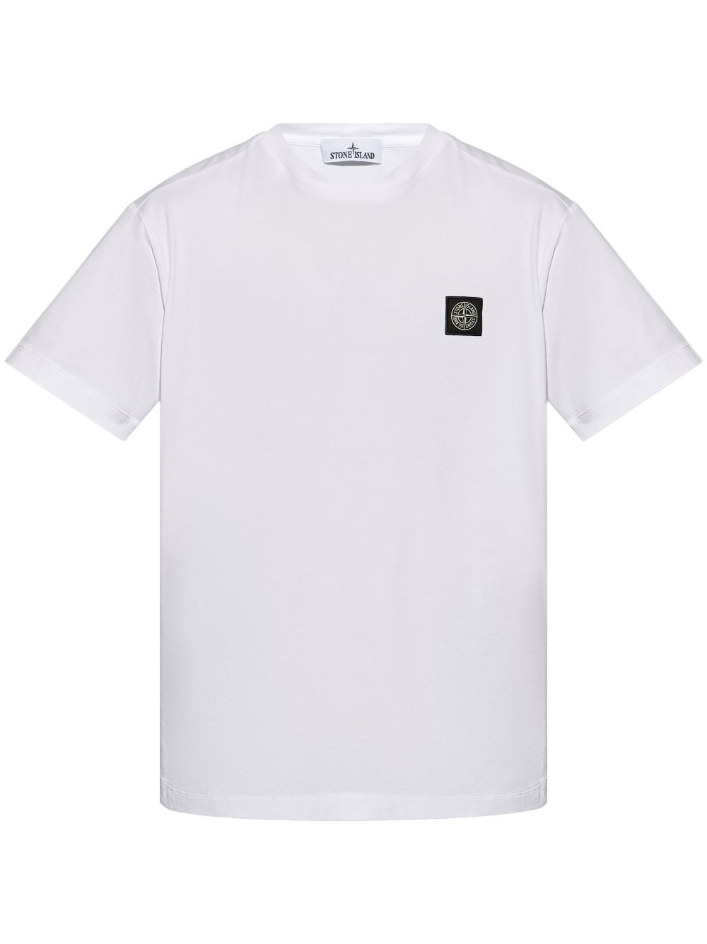 Stone Island Compass-appliqué cotton T-shirt - White von Stone Island