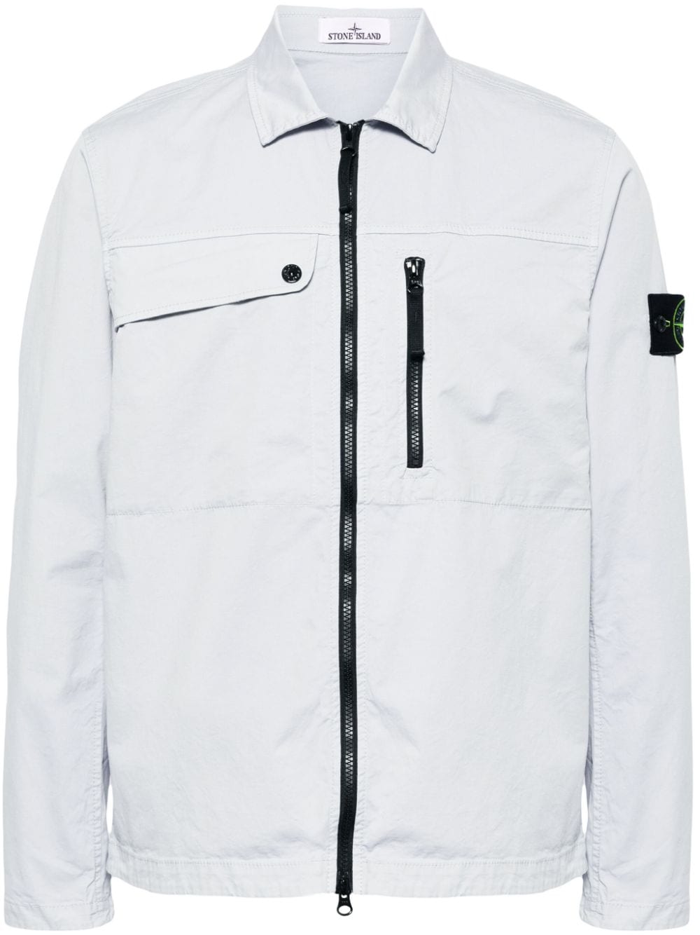 Stone Island Compass-appliqué jacket - Blue von Stone Island