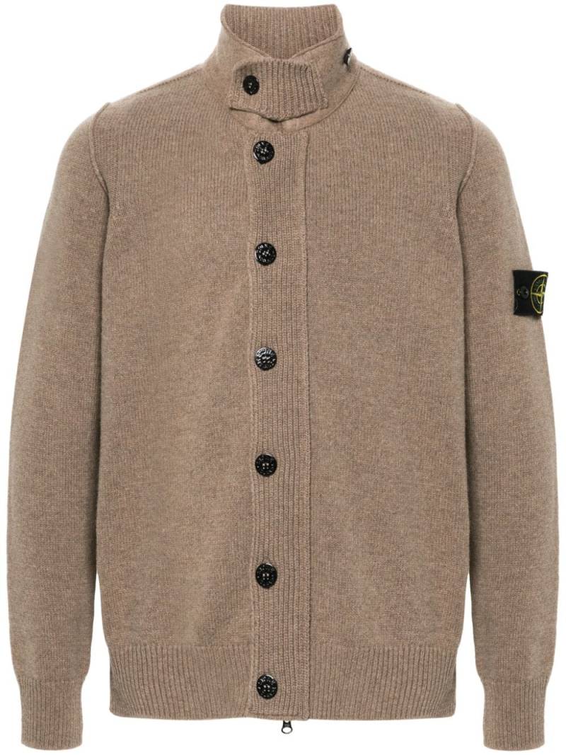 Stone Island Compass-badge cardigan - Brown von Stone Island