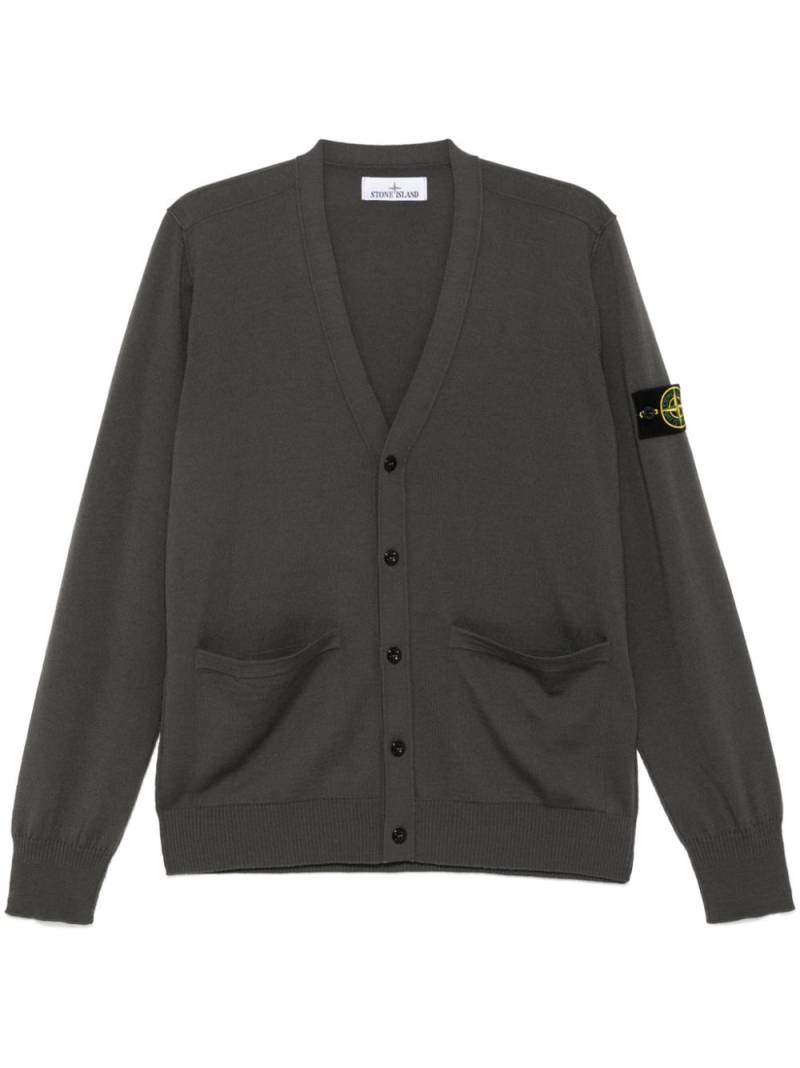 Stone Island Compass-badge cardigan - Grey von Stone Island