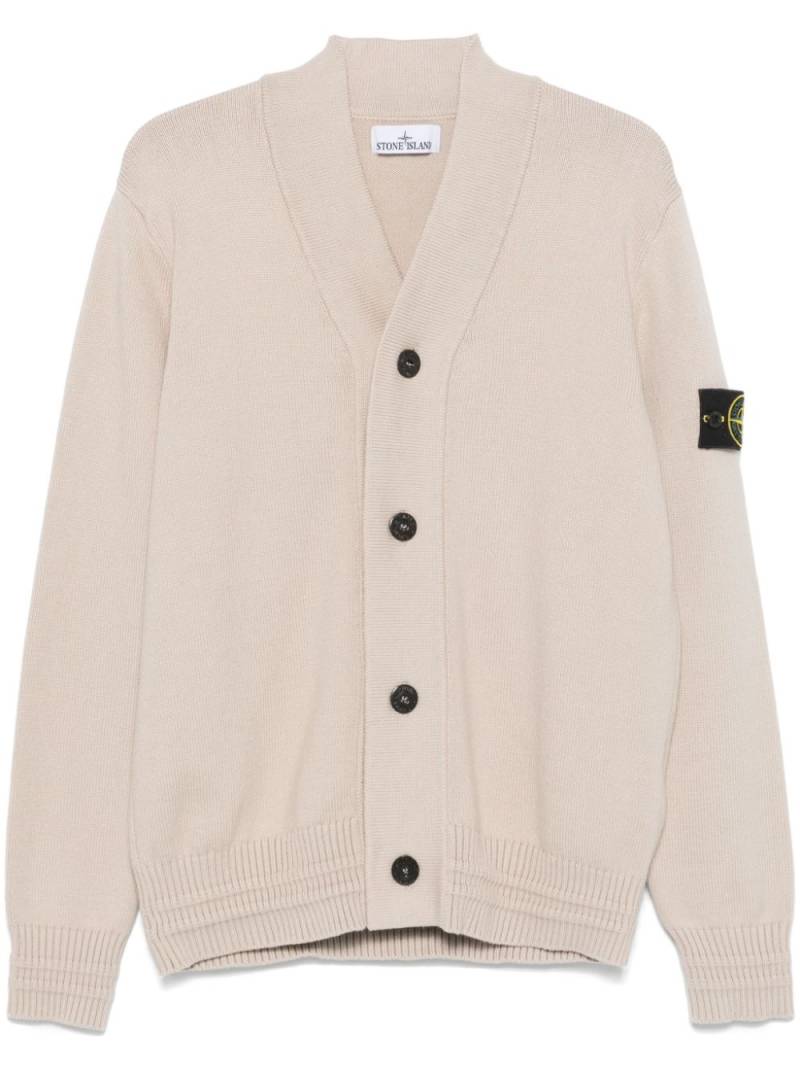 Stone Island Compass-badge cardigan - Neutrals von Stone Island