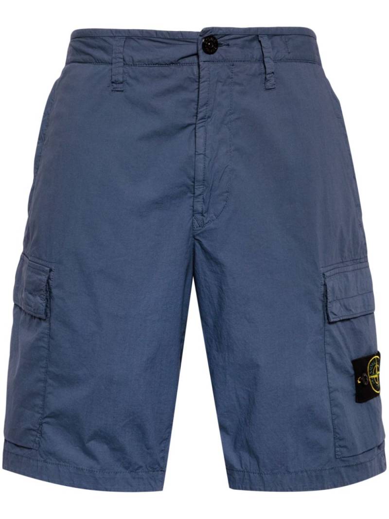 Stone Island Compass-badge cargo shorts - Blue von Stone Island