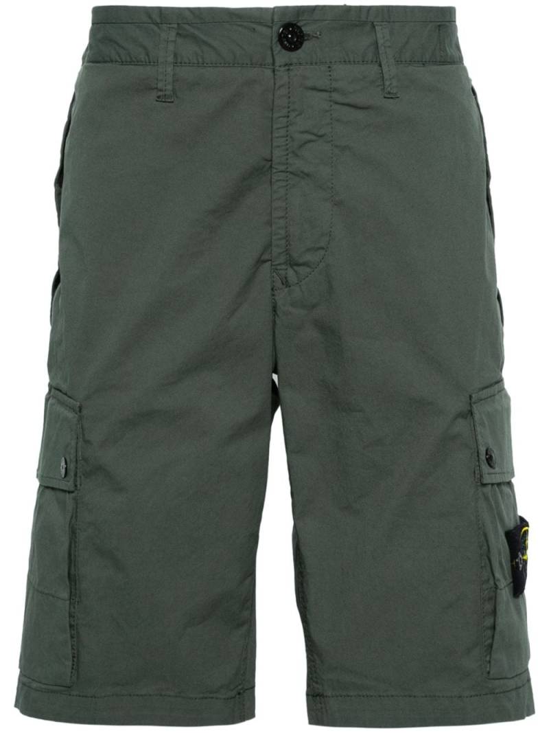 Stone Island Compass-badge cargo shorts - Green von Stone Island