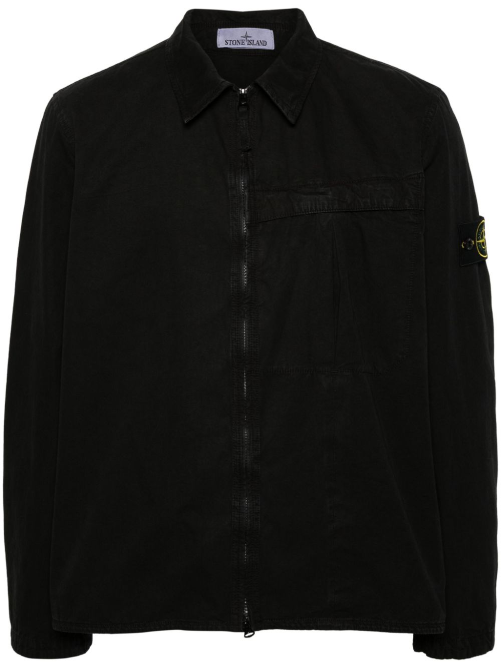 Stone Island Compass-badge cotton jacket - Black von Stone Island