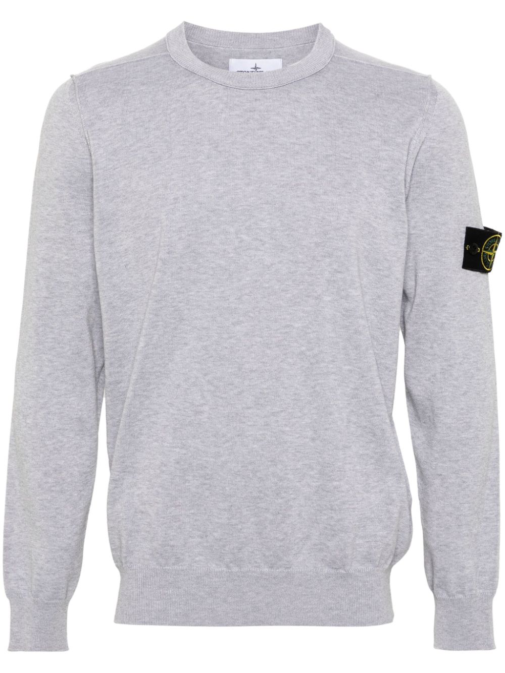 Stone Island Compass-badge cotton jumper - Grey von Stone Island