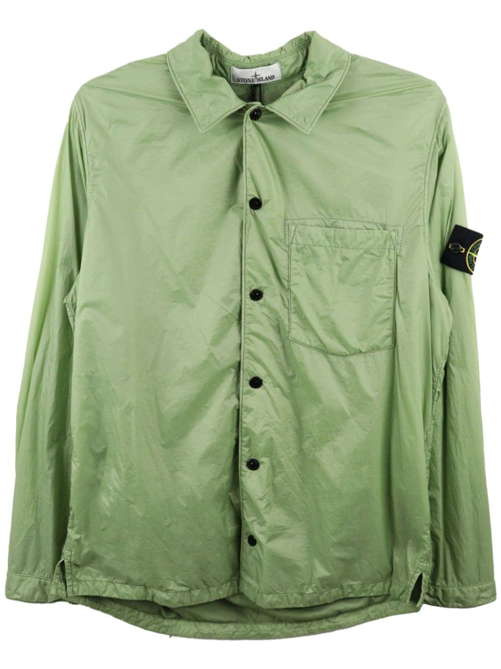 Stone Island Compass-badge cotton shirt - Green von Stone Island