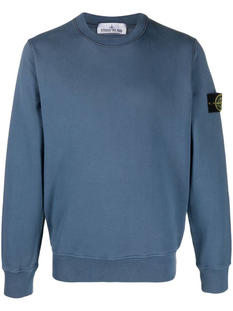 Stone Island Compass-badge cotton sweatshirt - Blue von Stone Island