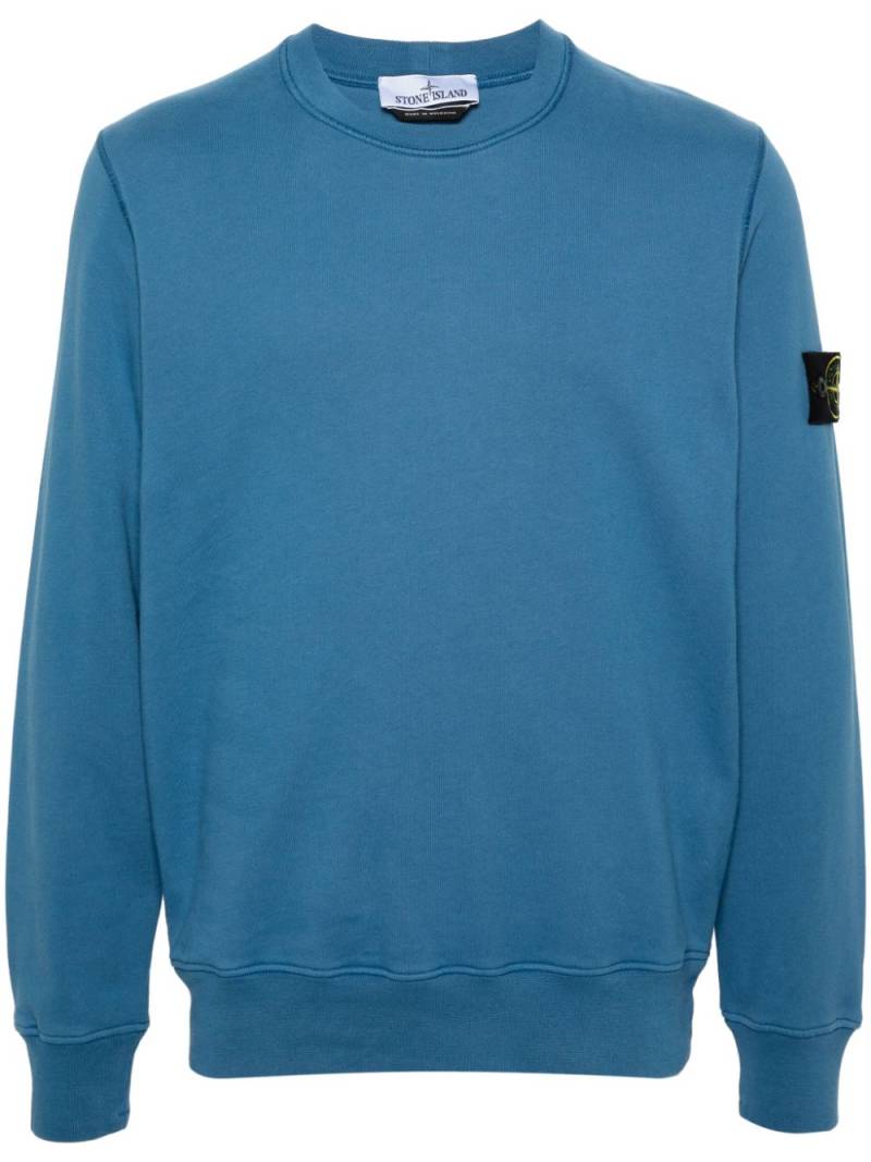 Stone Island Compass-badge cotton sweatshirt - Blue von Stone Island