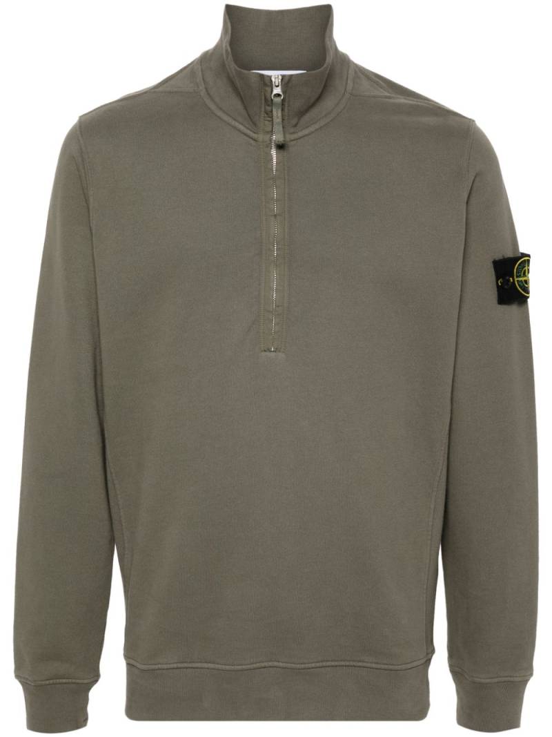 Stone Island Compass-badge cotton sweatshirt - Green von Stone Island