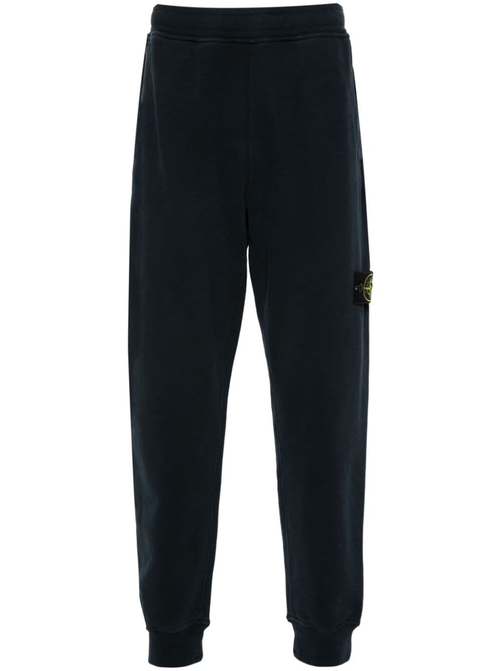 Stone Island Compass-badge cotton track pants - Blue von Stone Island