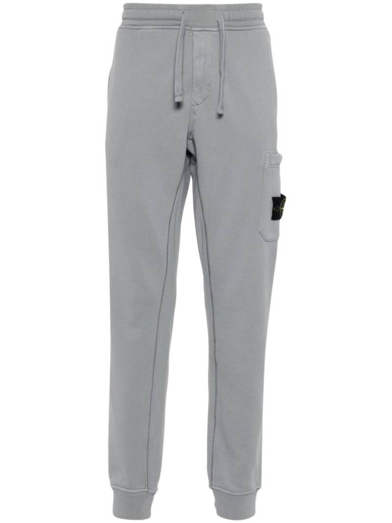 Stone Island Compass-badge cotton track pants - Grey von Stone Island