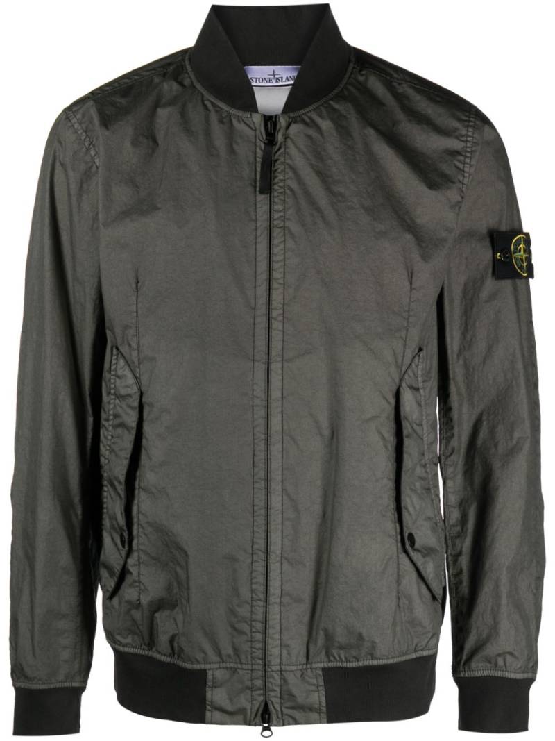 Stone Island Crinkle Reps bomber jacket - Green von Stone Island