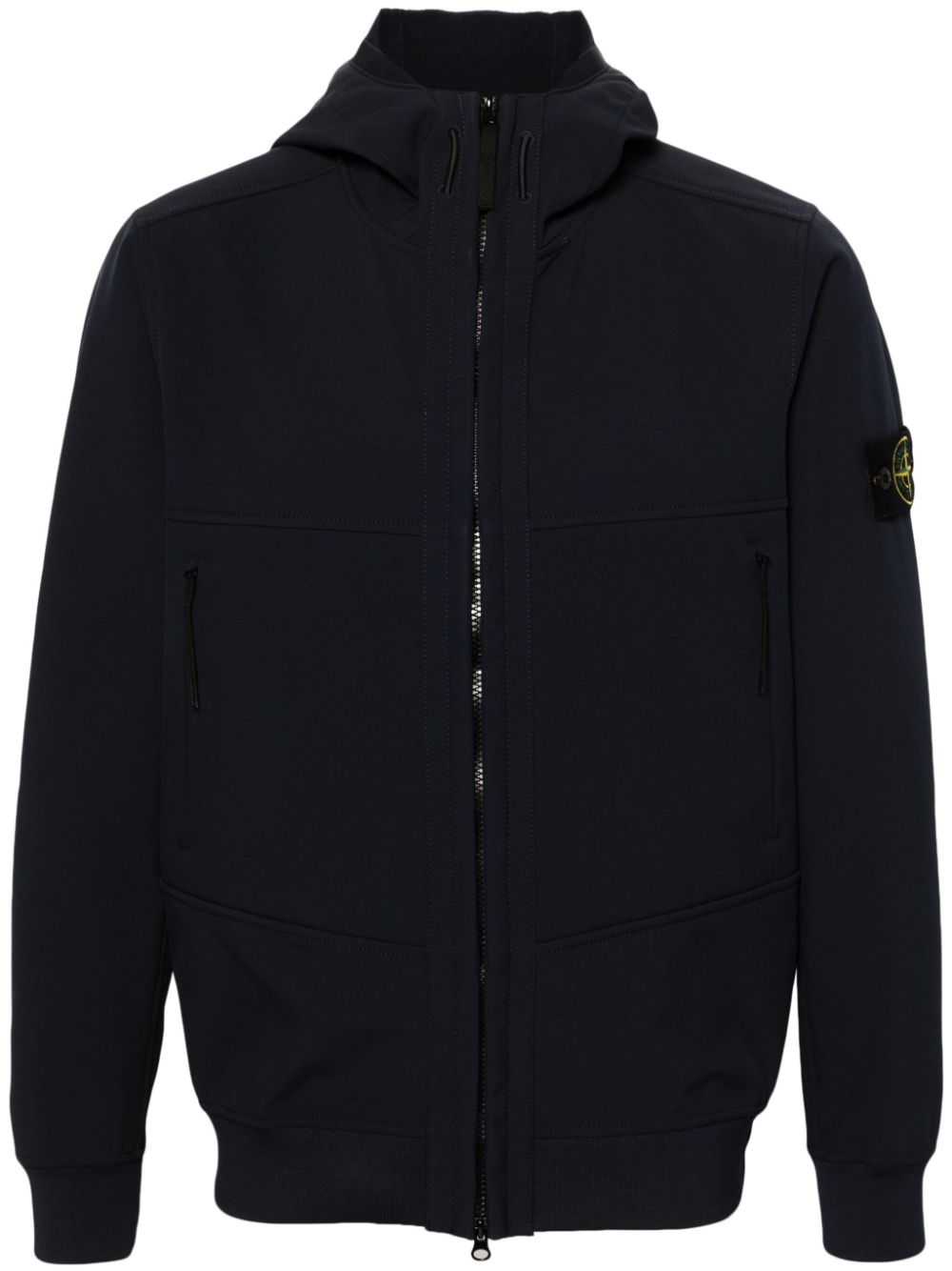 Stone Island Compass-badge hooded jacket - Blue von Stone Island