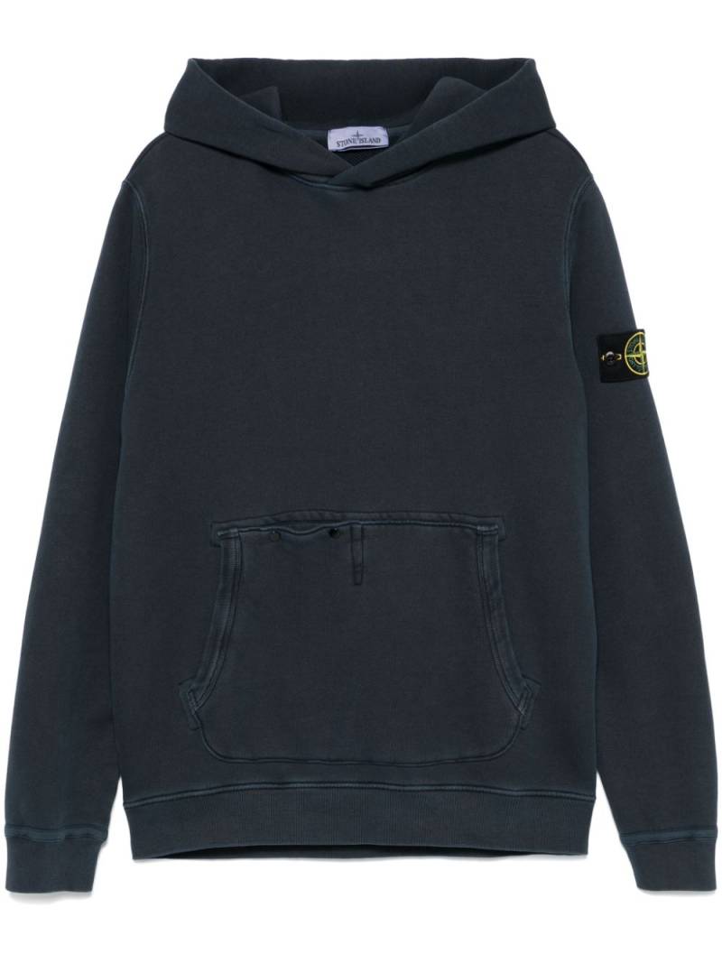 Stone Island Compass-badge hoodie - Blue von Stone Island