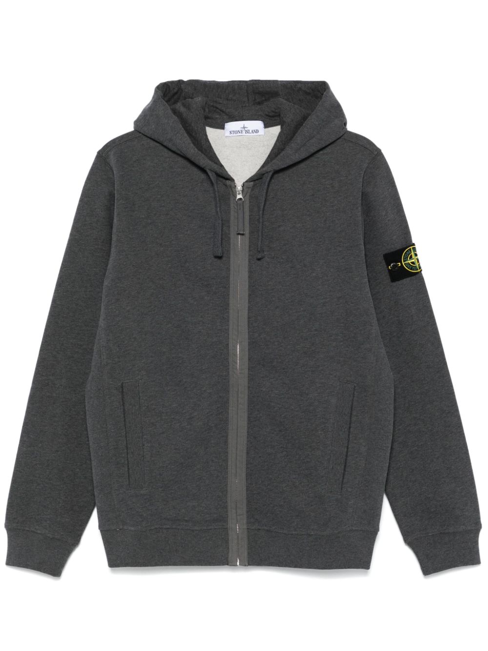 Stone Island Compass-badge hoodie - Grey von Stone Island